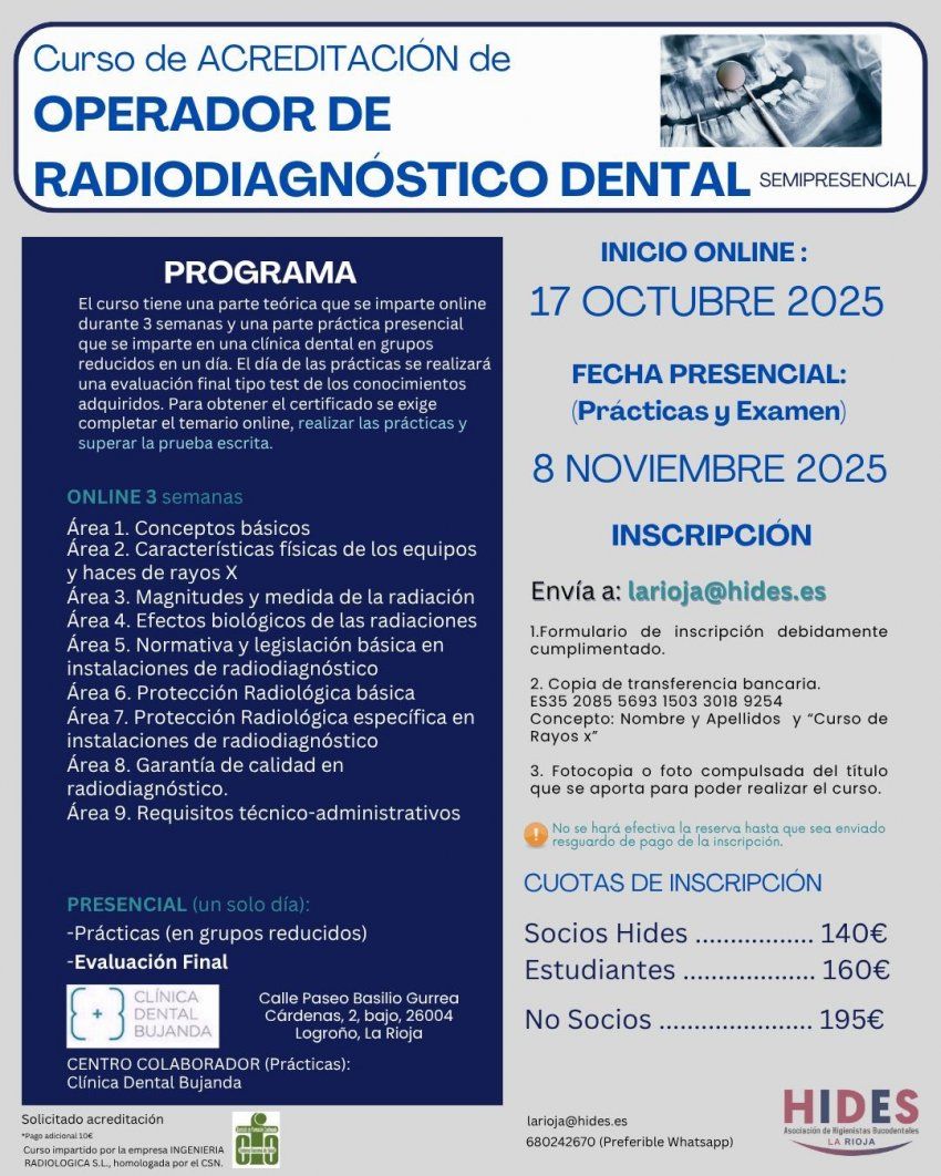 Curso radiodiagnóstico dental Curso radiodiagnóstico dental