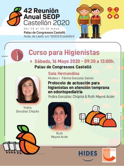 Curso para higienistas de la 42 Reunión Anual SEOP Castellón 2020