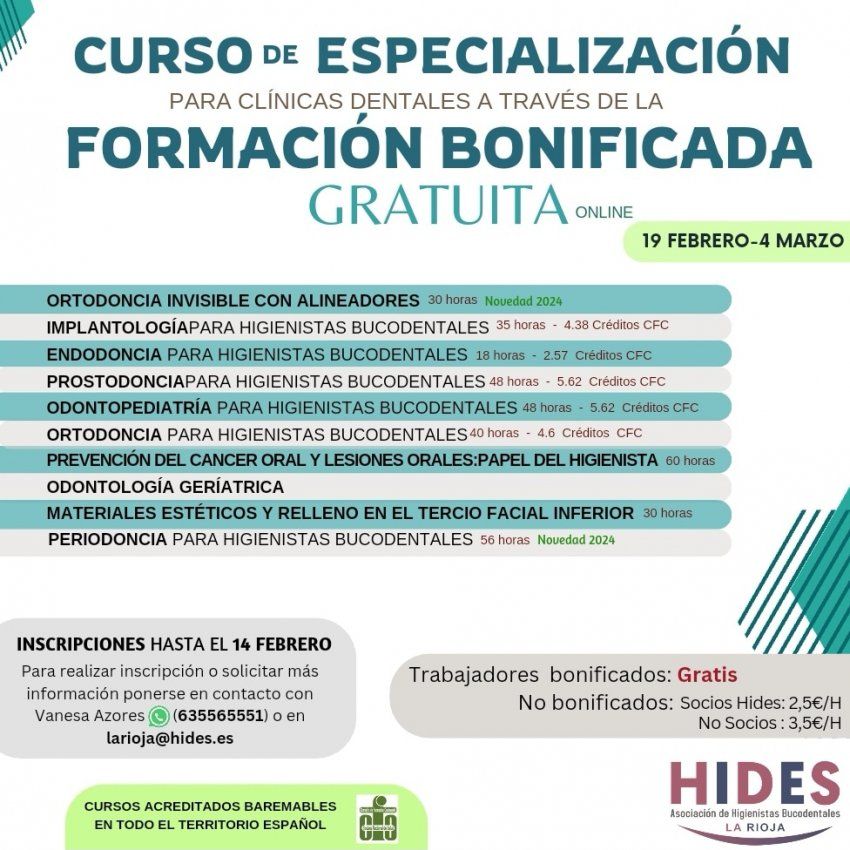 Curso Especialización para Clínicas Dentales Curso Especialización para Clínicas Dentales